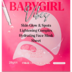 Baby Girl Vibes 28g X4- Skin Glow And Spots Lightening Complex Hydrating Face Mask Sheet.